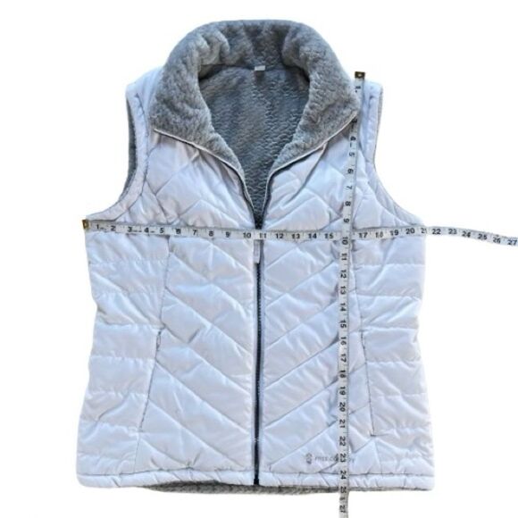 Free Country Women's Freecycle Cloud Lite Reversible Cozy Vest Jacket Size L - Picture 15 of 15